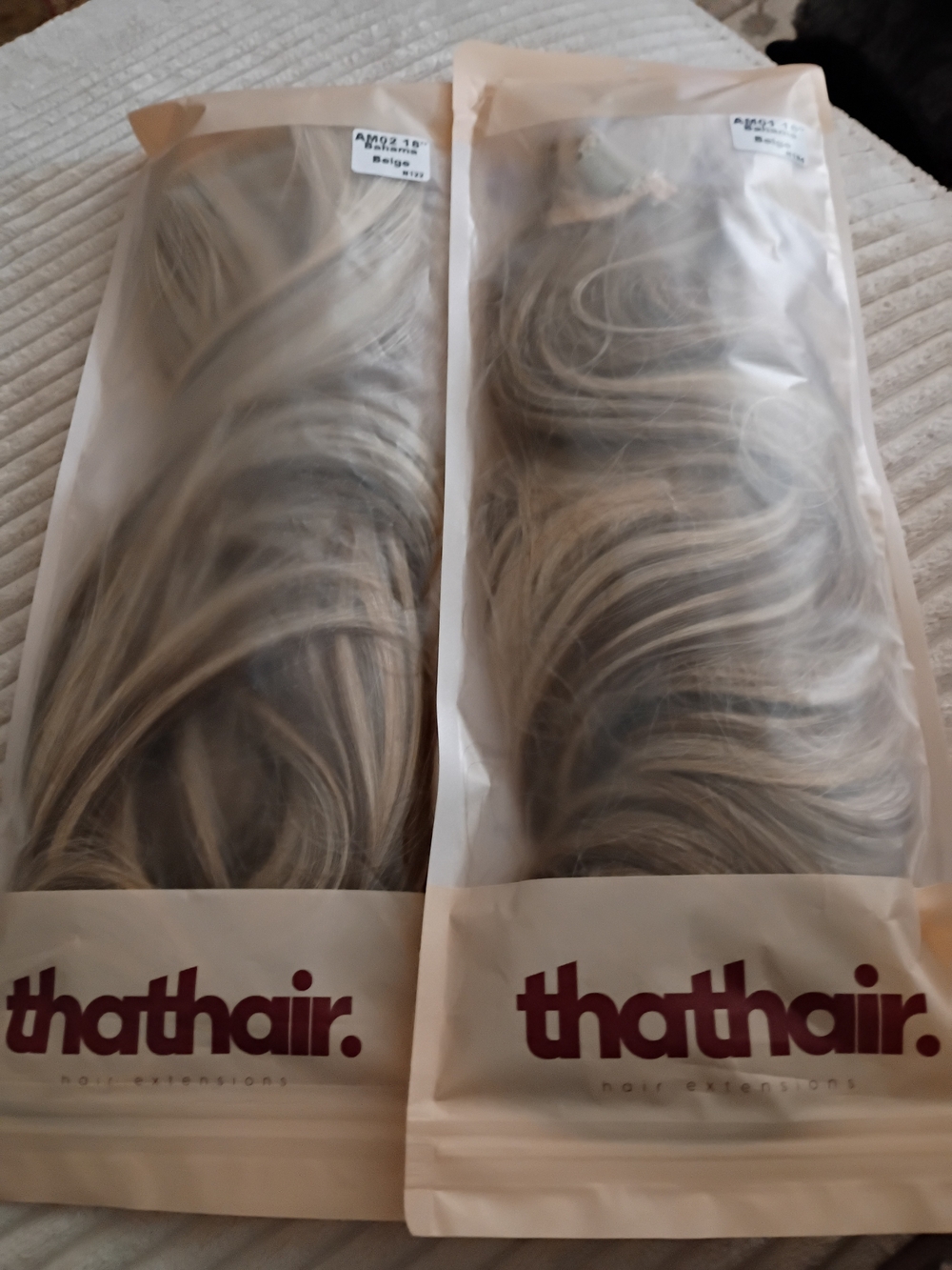 ThatHair Blonde Highlight Clip-In Extensions - Ash Blonde Mix